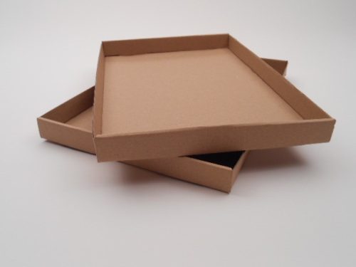 Nagy streetfood tálca barna 290x205x30mm