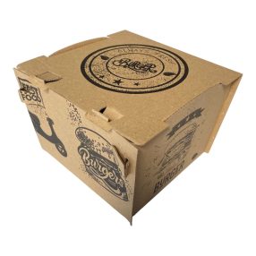ROU hamburger box kicsi premium (100/cs.) 130x130x110mm