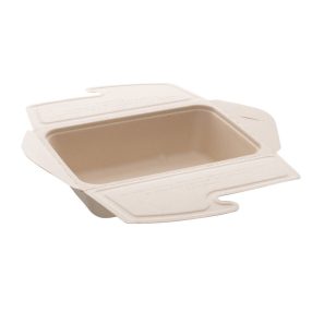   lebomló cukornád elviteles doboz behajtható tetővel 1000ml 21x15cm 75db